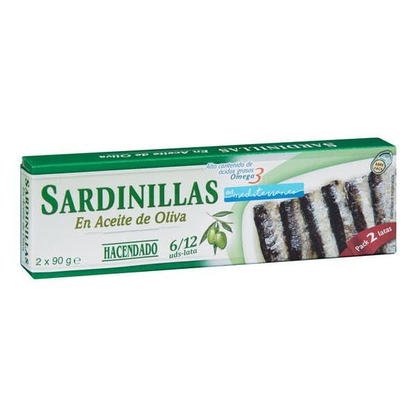 Petites sardines à l'huile d'olive 2 x 90 g