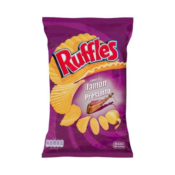 RUFFLES Patatas sabor jamón 150 g