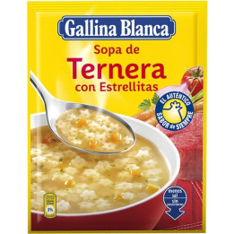 GALLINA BLANCA Beef soup with star pasta