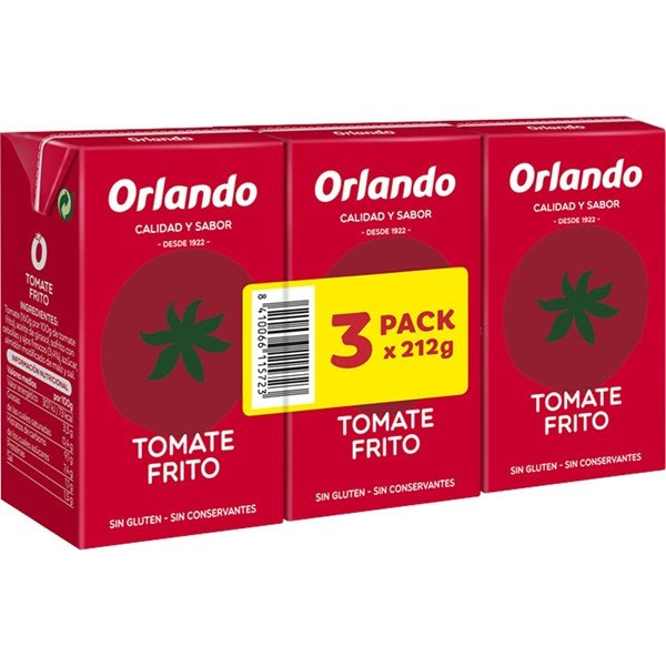 ORLANDO Tomate frito 3 x 212 g