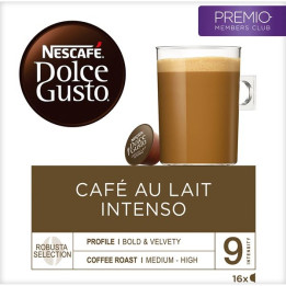 NESCAFE DOLCE GUSTO Café con leche Intenso 16 cápsulas