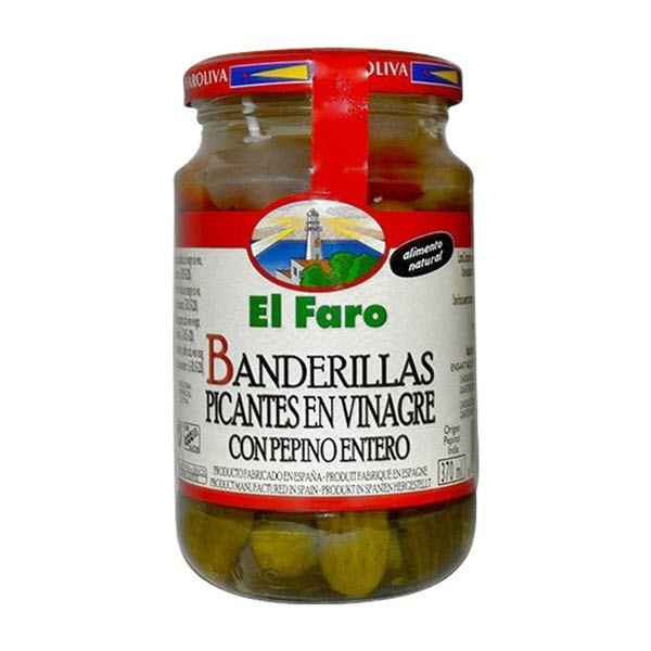 EL FARO Spicy banderillas (pickle skewers) 370 g