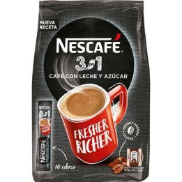 NESCAFE 3 en 1 con leche y azúcar 10 sobres