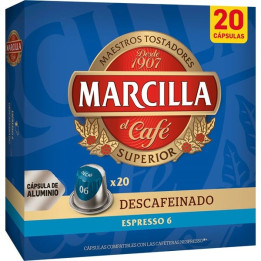 MARCILLA Nespresso caffè Descafeinado 20 capsule