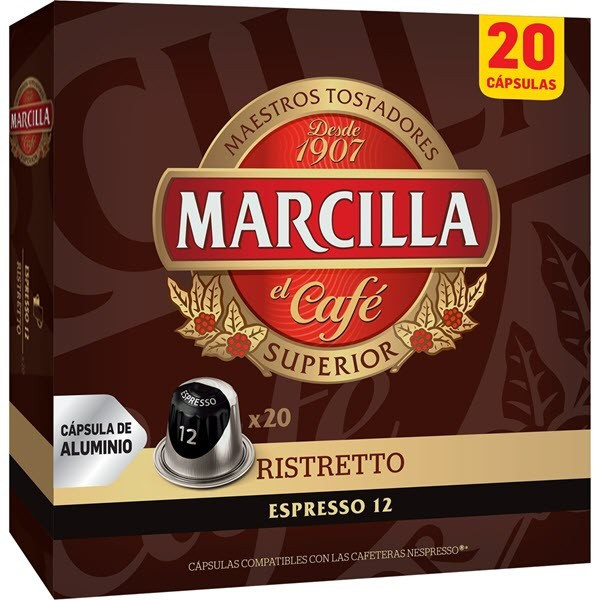 MARCILLA Nespresso Ristretto coffee 20 capsules