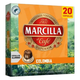MARCILLA Nespresso café Colombia 20 capsules