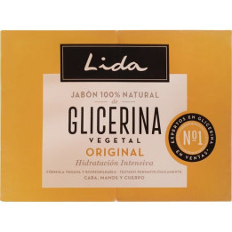 LIDA Savon à la glycérine naturelle 2 x 125 g