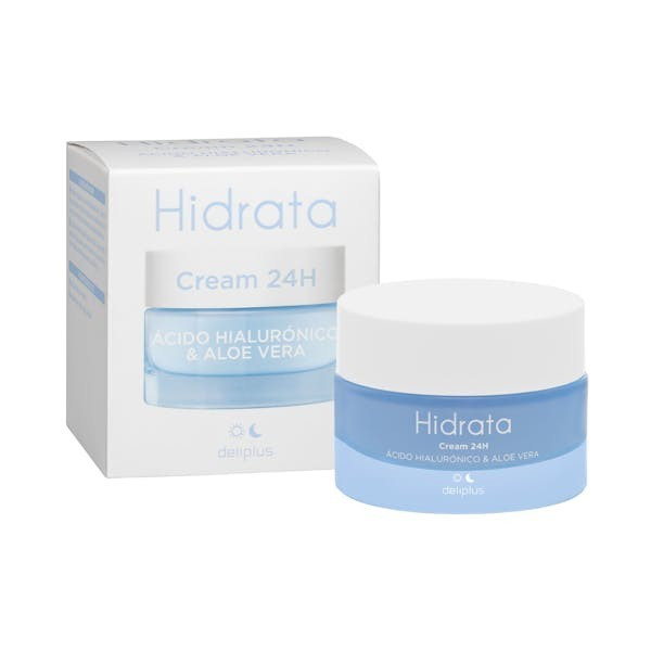 DELIPLUS Hidrata crema con ácido hialurónico y aloe vera 50 ml