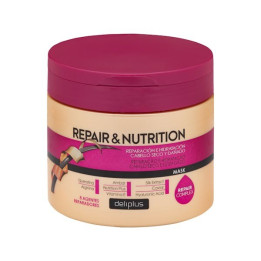 DELIPLUS Maschera per capelli Repair & Nutrition 400 ml