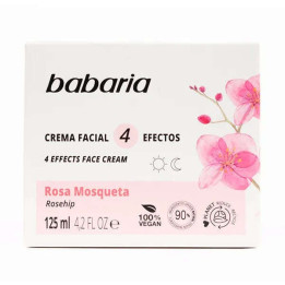 BABARIA Rosa Mosqueta crema facial 4 efectos 125 ml