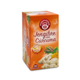 POMPADOUR Jengibre con cúrcuma 20 bolsitas