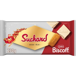 SUCHARD Turrón white chocolate with Lotus biscuits 230 g